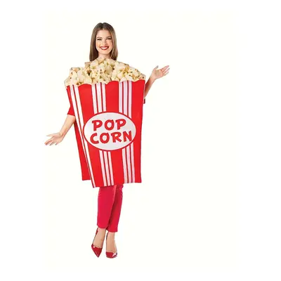 Funny Popcorn Costume, Movie Night Themed Party Outfit, Food Shaped Novelty Costume With Comfort