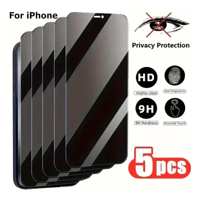 TEMU Pcs Full Cover Privacy Screen Protector For Iphone 11/12/13/14/15/16 Pro Max: Tempered Glas