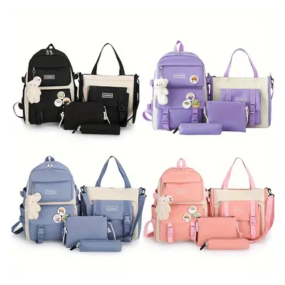 TEMU 4pcs/set School Bag Bag Shoulder Bag For