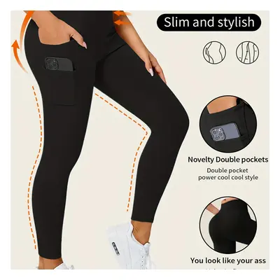 Sporty Solid Lounge Bottoms, Seamless Slim Fit Leggings With , Women's Loungewear