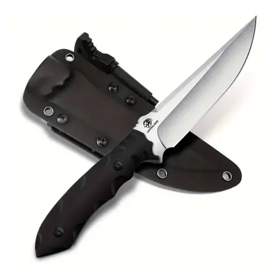 Survival Knife Hunting Knife With Sheath And Fire Steel D2 Steel Bushcraft Knife With Fixed Blad