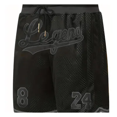 Men's Letter Embroidery Active Shorts For Basketball, Quick Drying Comfy Breathable Mesh Shorts 