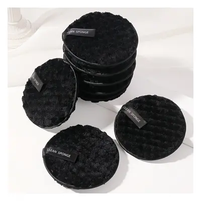 8pcs Face Makeup Remover Cotton Pads Rounds Reusable Soft Makeup Cleaning Puff Double-sided Face