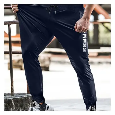 TEMU Men's Athletic Active Sweatpants: Quick Dry, Drawstring Sport Pants For Gym Workout & Train