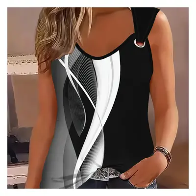 TEMU Striped Crew Neck Tank Top, Casual Sleeveless Top For , Women's Clothing