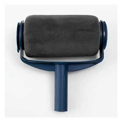 TEMU 1pc Self- Large Drum Brush With Blue Handle And Black Microfiber Head - Ideal For Smooth Pa