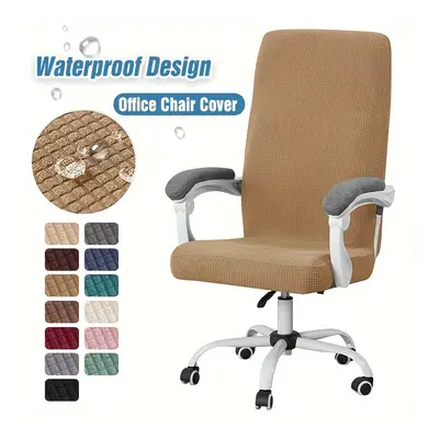 TEMU 1pc Computer Office Chair Slipcovers, Waterproof Chair Covers, Chair Protector Cover For Of