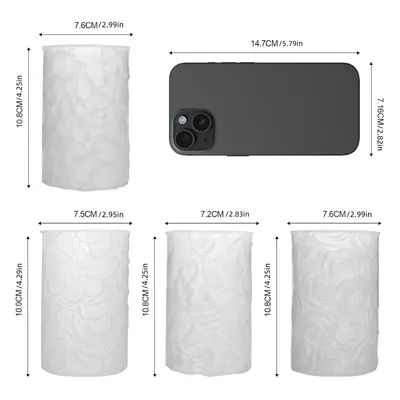 TEMU 4-piece Silicone Candle Mold Set: Create With Waves, Roses, Windmill Flowers, And Daisies -