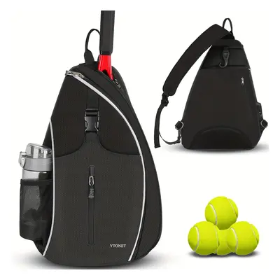 TEMU Ytonet Tennis Bag, Tennis Sling Backpack Crossbody Bag Men's And Women's, Can Hold Tennis, 