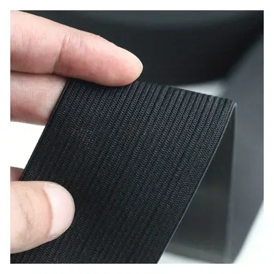 1pc Meters Elastic Band Black And White 2-6cm Rubber Band Knit Wide Flat Pants Waist Protection