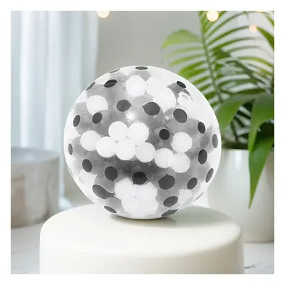 1pc Squishy Ball, Black And White Water Beads, Squeeze Toys