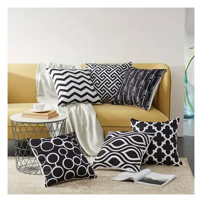 TEMU 6pcs, Linen Pillowcase Set - Soft And Breathable Sofa Cushion Cover For Bedroom Decor - No 