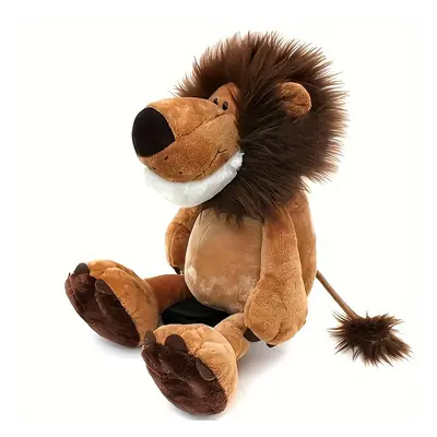 1pc Cartoon Lion Design Pet Plush Toy, Chew Durable Cat Toy, Cat Interactive Supply