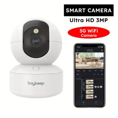 TEMU Boykeep 5g/2.4ghz Dual-band Wifi 2k Pet Dog Camera With Phone App, Baby Camera Monitor With