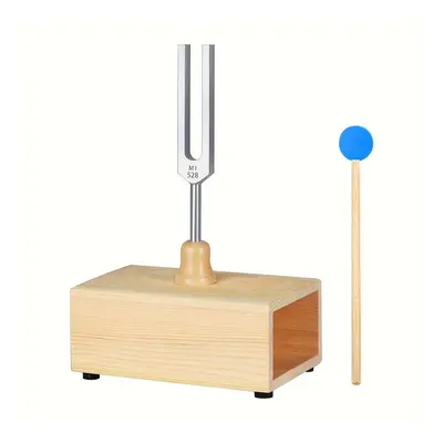 528hz Tuning Fork With Resonance Box, Alloy Chakra Tuning Fork For Sound , Yoga, Meditation, And