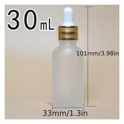 TEMU Frosted Glass Dropper Bottle, 5/10/15/20/30/50/100ml Essential Oil Dropper Bottle, Cosmetic