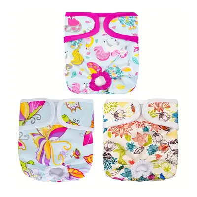 3pcs Washable Female Dog Diapers - Fit, Pet Panties For & Incontinence