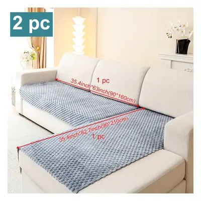 2- T-cushion Sofa Covers - Flannel, Pet-, Furniture For Sectional Sofas, Sofa Slipcovers For , &