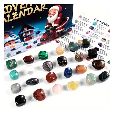 TEMU Jxmyba 24pcs Artificial Crystal Advent Calendar - Daily Surprise Gemstone, Christmas Countd