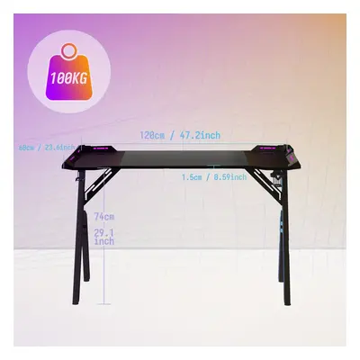 TEMU Adjustable Footstool Computer Table Type A Gaming Table Game Table Adjustable Led Ergonomic