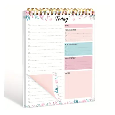 TEMU Trees To Do List Notepad - To Do List Notebook For Work With Sheets, 9.8" X 6.7" Undated Da