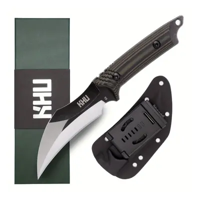 TEMU Khu Fixed Blade Knife Hunting Knife Survival Knife D2 Steel G10 Handle, Outdoor Camping Acc