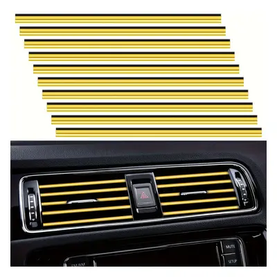 TEMU 20pcs Car Air Conditioner Air Outlet Decorative Strips, Bendable Diy Decorative Strips, Uni