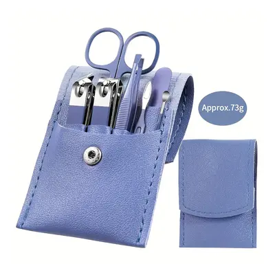 7pcs Nail Clipper Set, Portable Manicure Pedicure Grooming Kit With Ear Pick & Toenail Clippers,