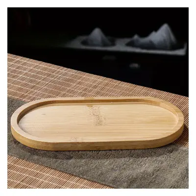 TEMU Elegant Bamboo Serving Tray - , For Living Room, Decor | Ideal For Coasters, Soap Dispenser