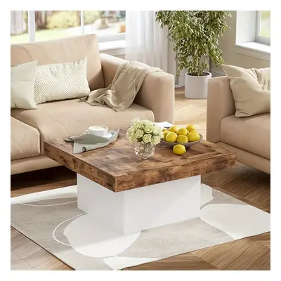 TEMU Coffee Table, X X , Room Coffee Table For Couch Bedroom, Sturdy Wood Frame, Brown