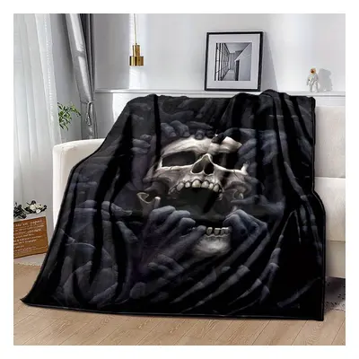 Ultra-soft Print Flannel Throw Blanket - Non-slip, Machine Washable For Couch, Bed, Camping & Ga