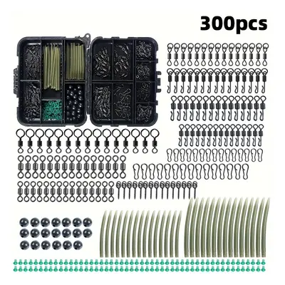 TEMU [popular ] 300pcs European Carp Fishing Accessories Set Box - European Fishing Library Hose