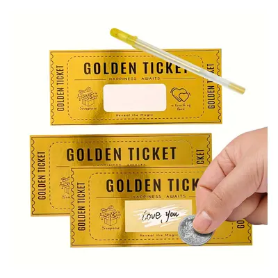 TEMU Golden Ticket Surprise Cards: Festive Graduation, Birthday, Or Celebration Gifts - Perfect 