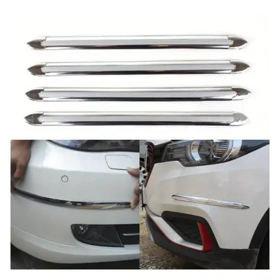 TEMU 4pcs Pvc Universal Car Bumper Guards - Durable Front & Rear Protection, Scratch & Crash Res