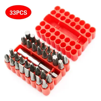 TEMU 33pcs Screwdriver Bit Set, Hand Tool Kit With Hexagonal Slotted Phillips Special Screw Driv