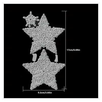 TEMU Create Beautiful Holiday Blessings With These Christmas Star Lace Metal Cutting Dies!