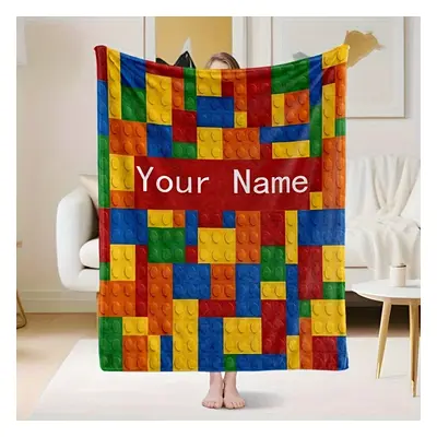 TEMU Personalized Throw Blanket â Custom Name Flannel Home Decor For Sofa, Couch, Bed, - Toy B