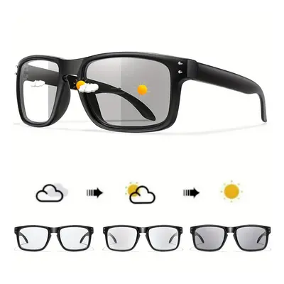 TEMU New Women's Photochromic Fashion Glasses Classic Square Glasses Running Cycling Hiking Trav