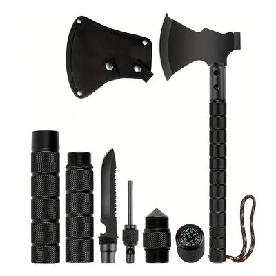 TEMU Survival Axe Axe, Off- Multitool Folding Axe, With Hammer, , Survival Axe And Emergency Bre