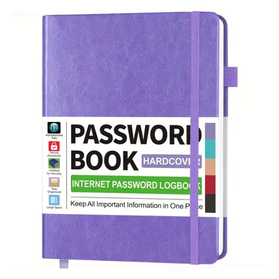 TEMU 1pc Password Book With Tabs Hardcover Small Size Notebook For Internet , Computer Address P