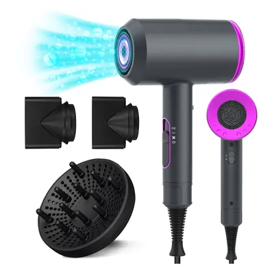 TEMU FÃ¶hn Ion Hair Dryer 2000w Fast Drying Hair Dryer With Hot/cold Button Hair Dryer With Diff