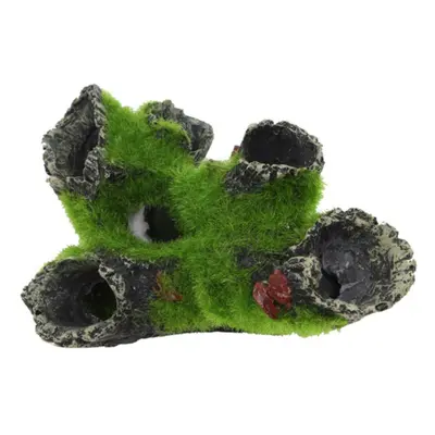 TEMU Fish Decoration Imitating Moss Tree To Create Scenery. Aquatic Family Shrimp Cave Shelter, 