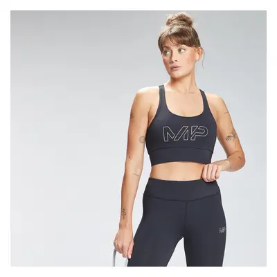 MP Damen Repeat Mark-Grafik Training Sport-BH — Schwarz