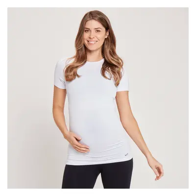 MP Women's Maternity Seamless Short Sleeve T-Shirt — Weiß