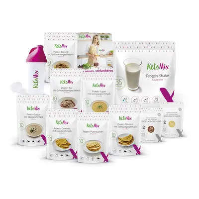 Ketogene Diät für 3 Wochen – 105 Portionen 1. Shake-Aroma: Schokolade, 2. Shake-Aroma: Kokos