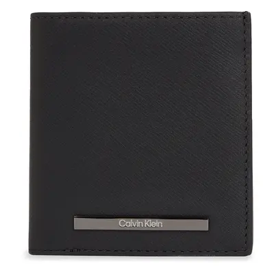 Große Herren Geldbörse Calvin Klein Modern Bar Trifold 6Cc W/Coin K50K511836 Schwarz