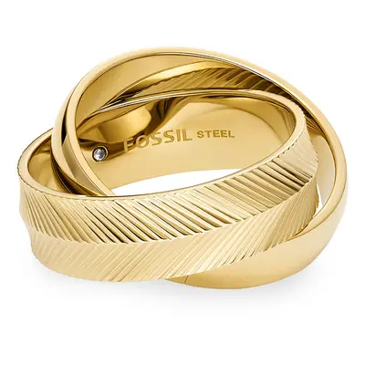 Ring Fossil Harlow Ring Linear Texture JF04806710 Goldfarben