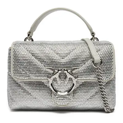 Handtasche PINKO Love Lady Puff Mini Cl AI 24-25 PLTT 100044 A217 ZZFN Silberfarben