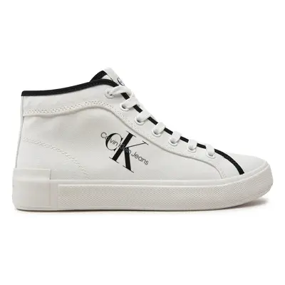 Sneakers Calvin Klein Jeans Skater Vulcanized High Cs Ml Mr YW0YW01454 Weiß