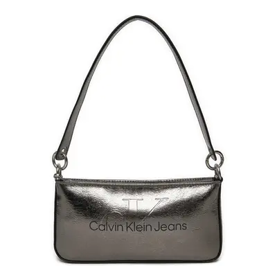 Handtasche Calvin Klein Jeans Sculpted Shoulder K60K612732 Silberfarben